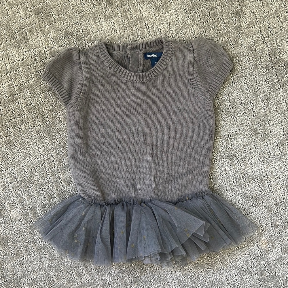Baby Gap Knit Ruffle Dress